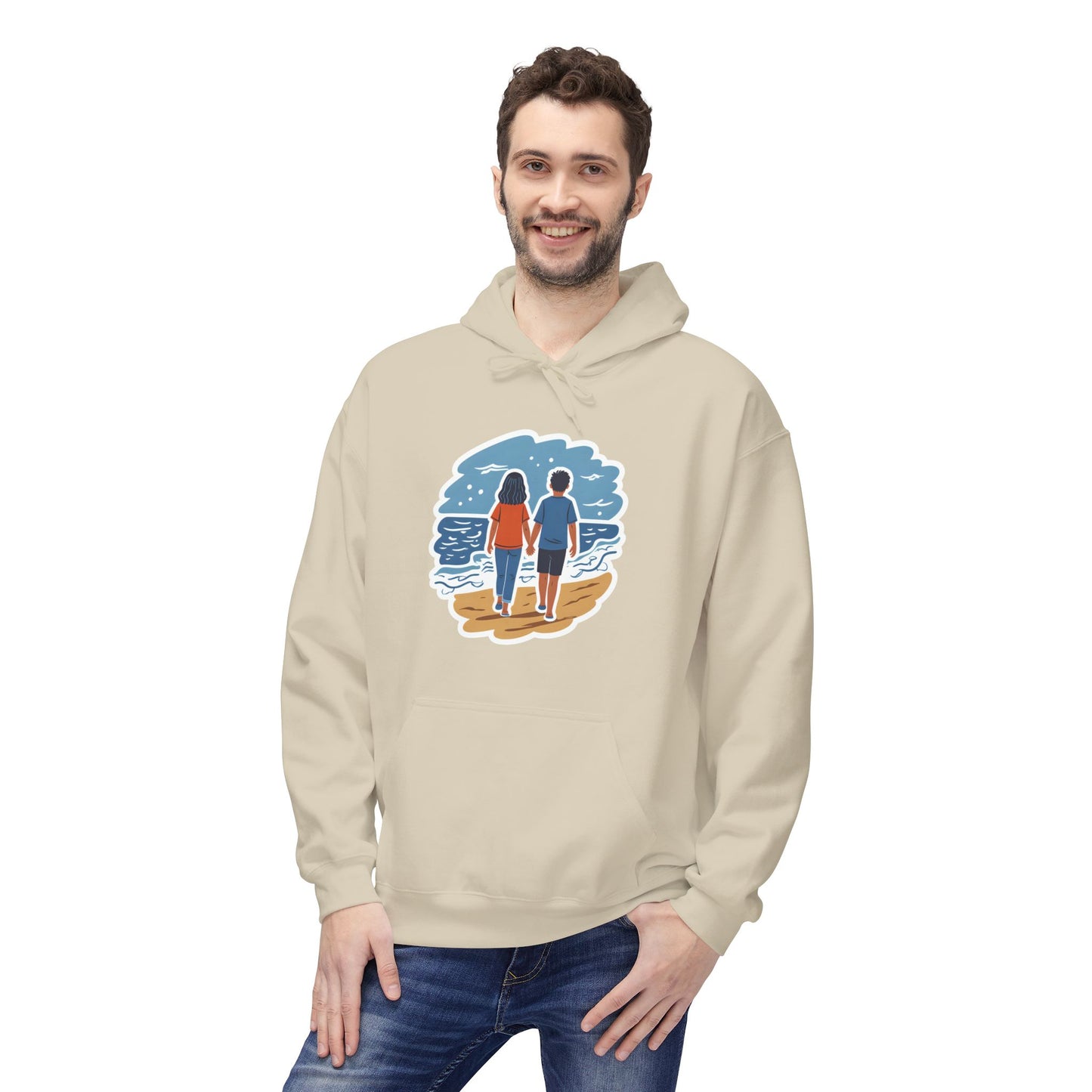 π Ocean View Unisex Fleece Hoodie