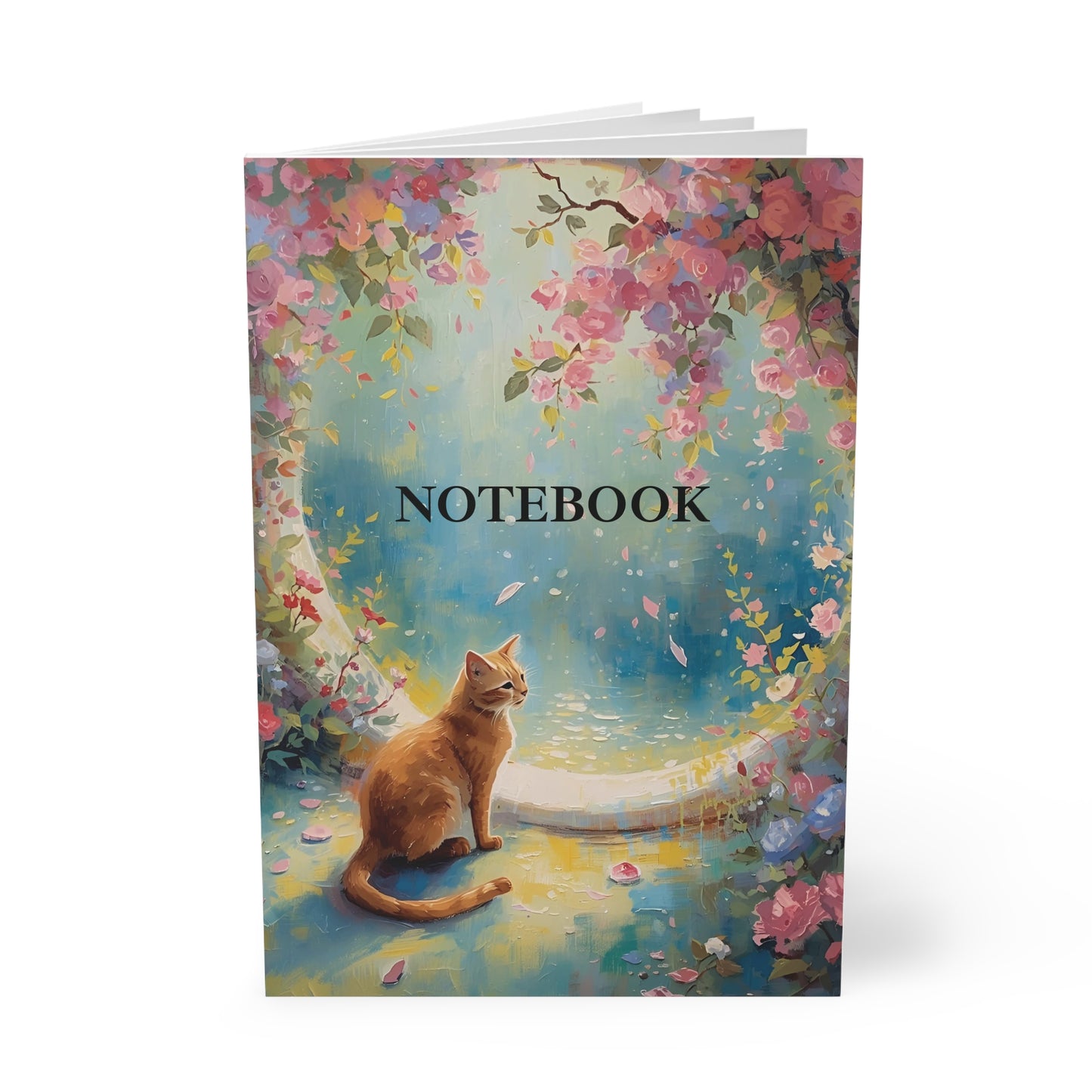 Whiskers in Bloom – Tranquil Cat Garden Notebook