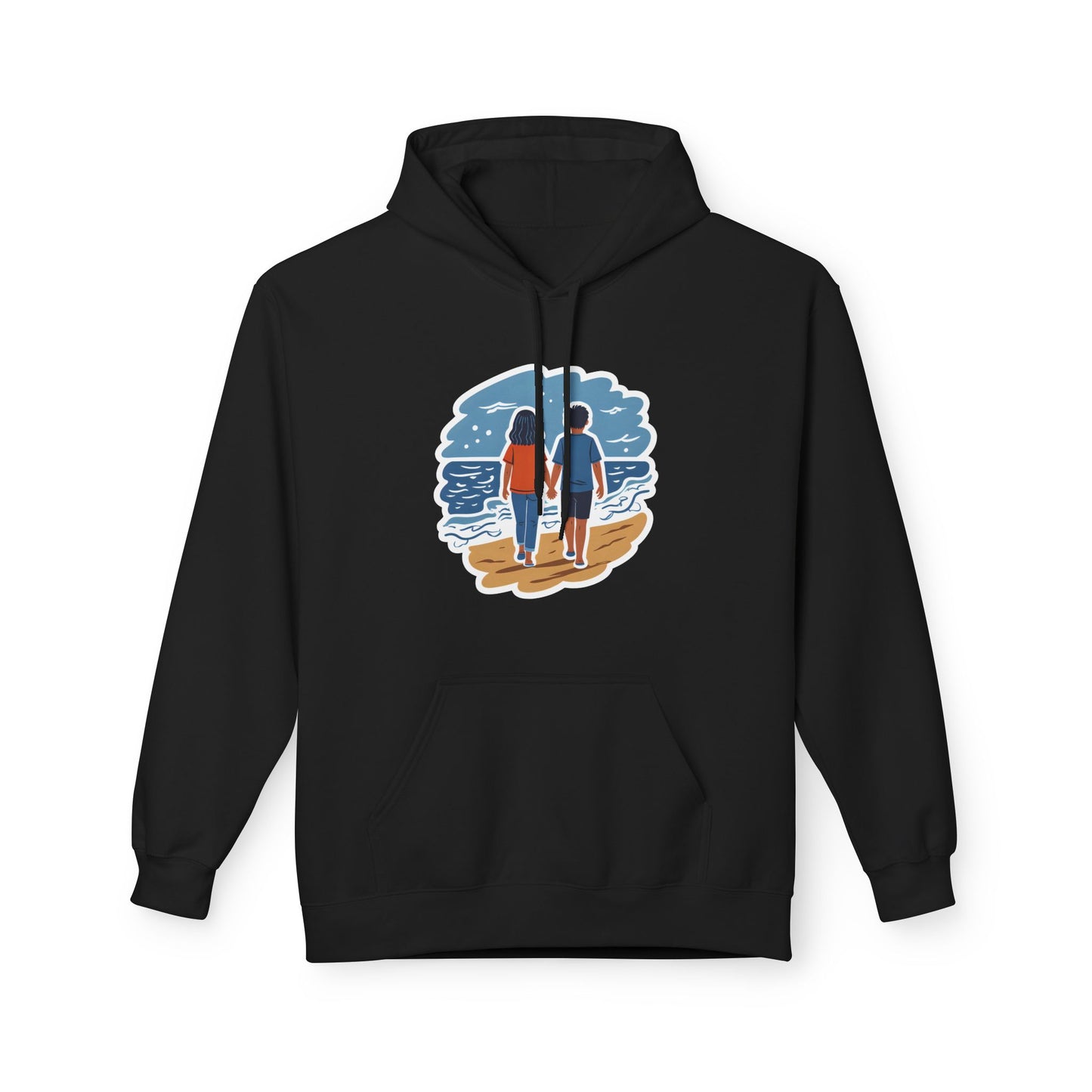 π Ocean View Unisex Fleece Hoodie
