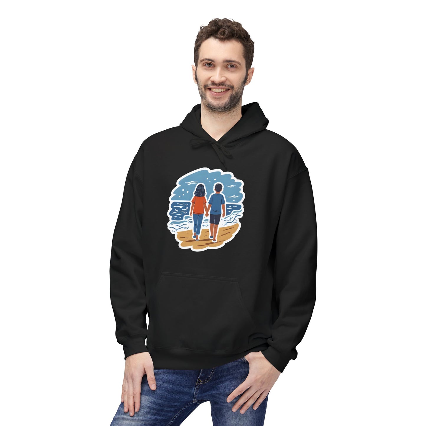 π Ocean View Unisex Fleece Hoodie