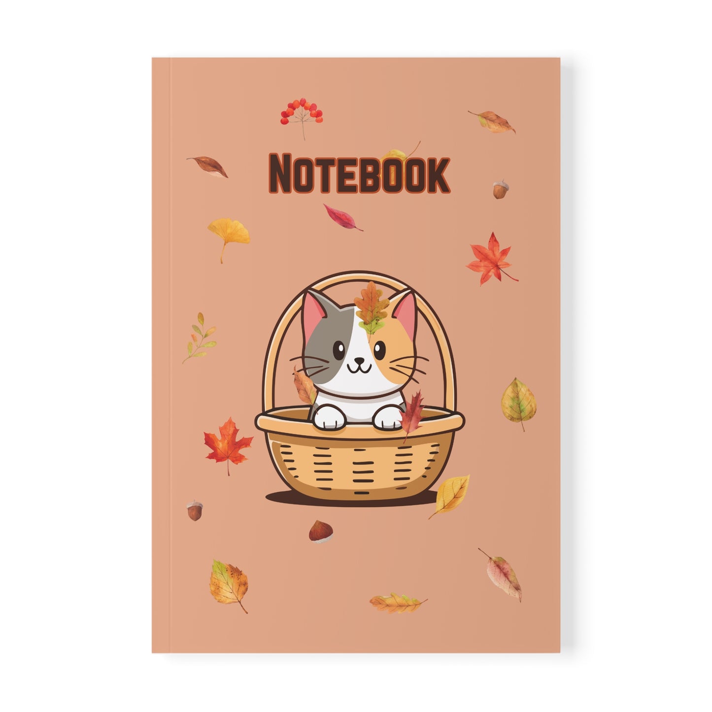 "LIMITED AUTUMN DROP" Autumn Kitty A5 Softcover Notebook