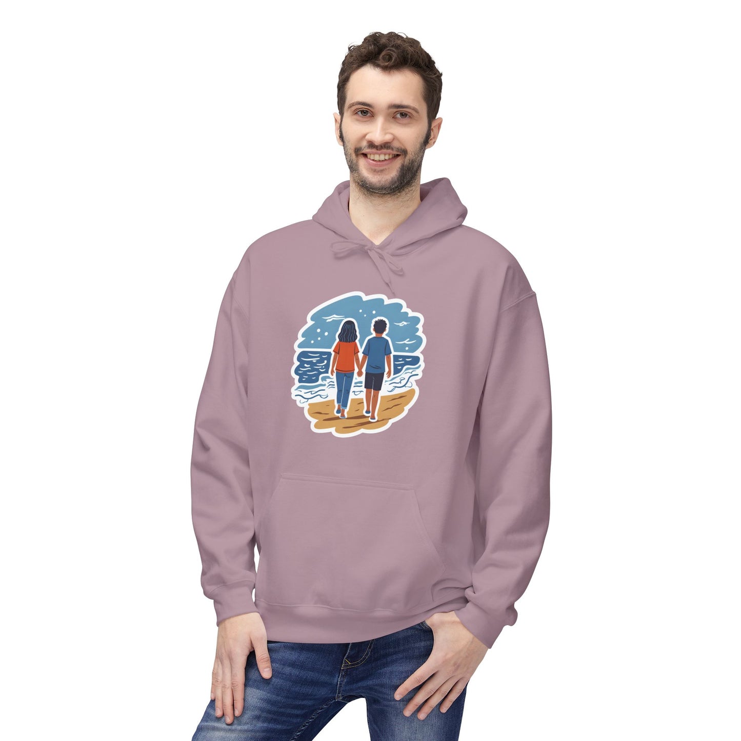 π Ocean View Unisex Fleece Hoodie