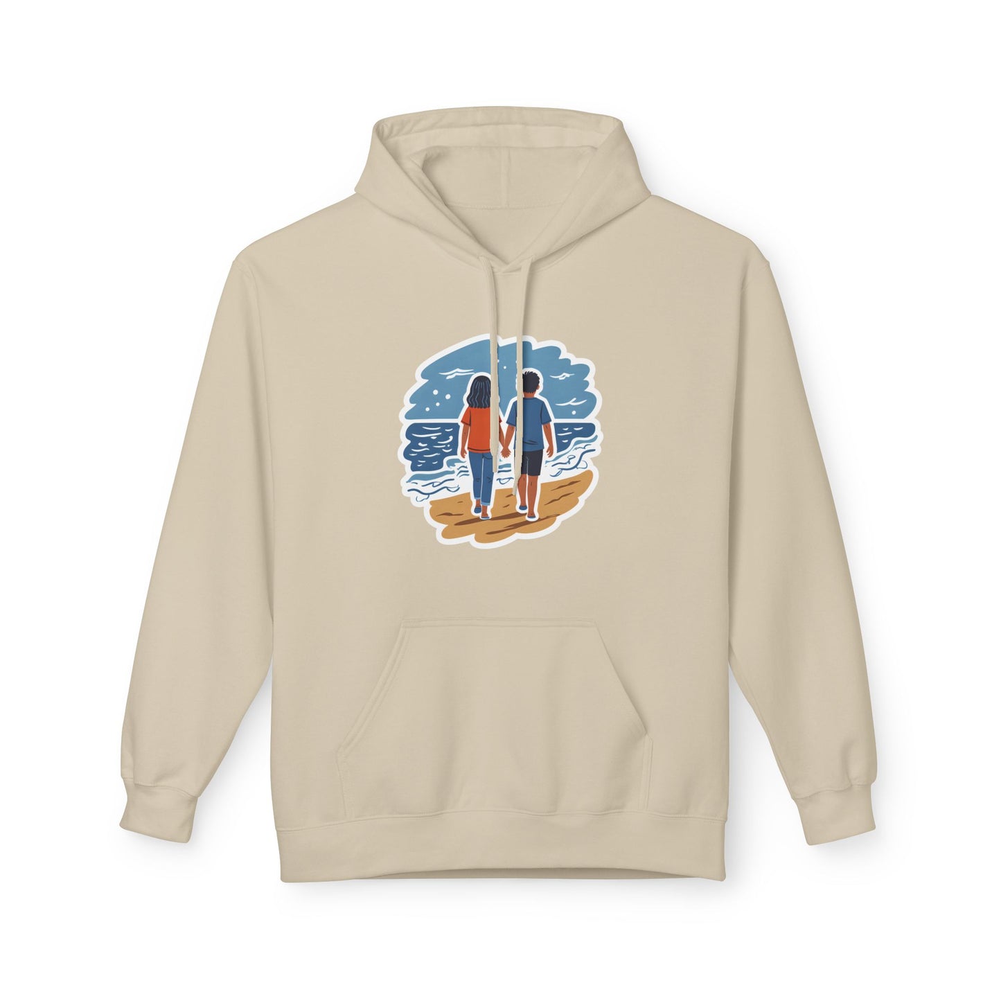 π Ocean View Unisex Fleece Hoodie
