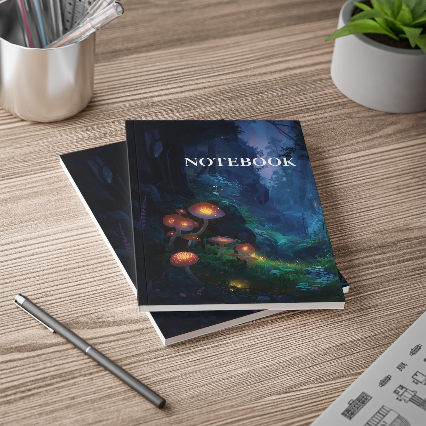 π Moonlit Grove β A5 Softcover Notebook