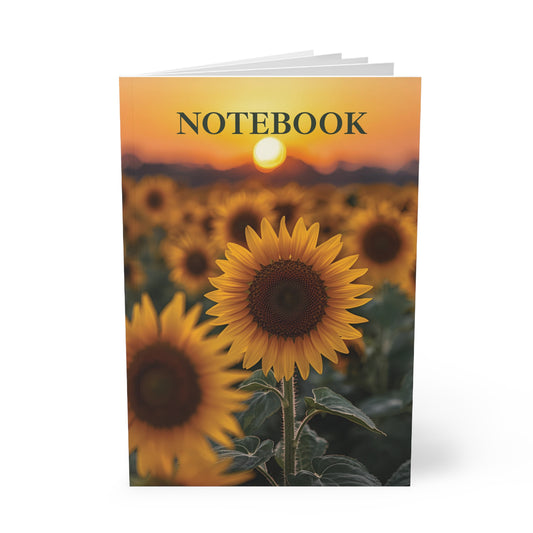 🌻 Sunlit Bloom – A5 Softcover Notebook