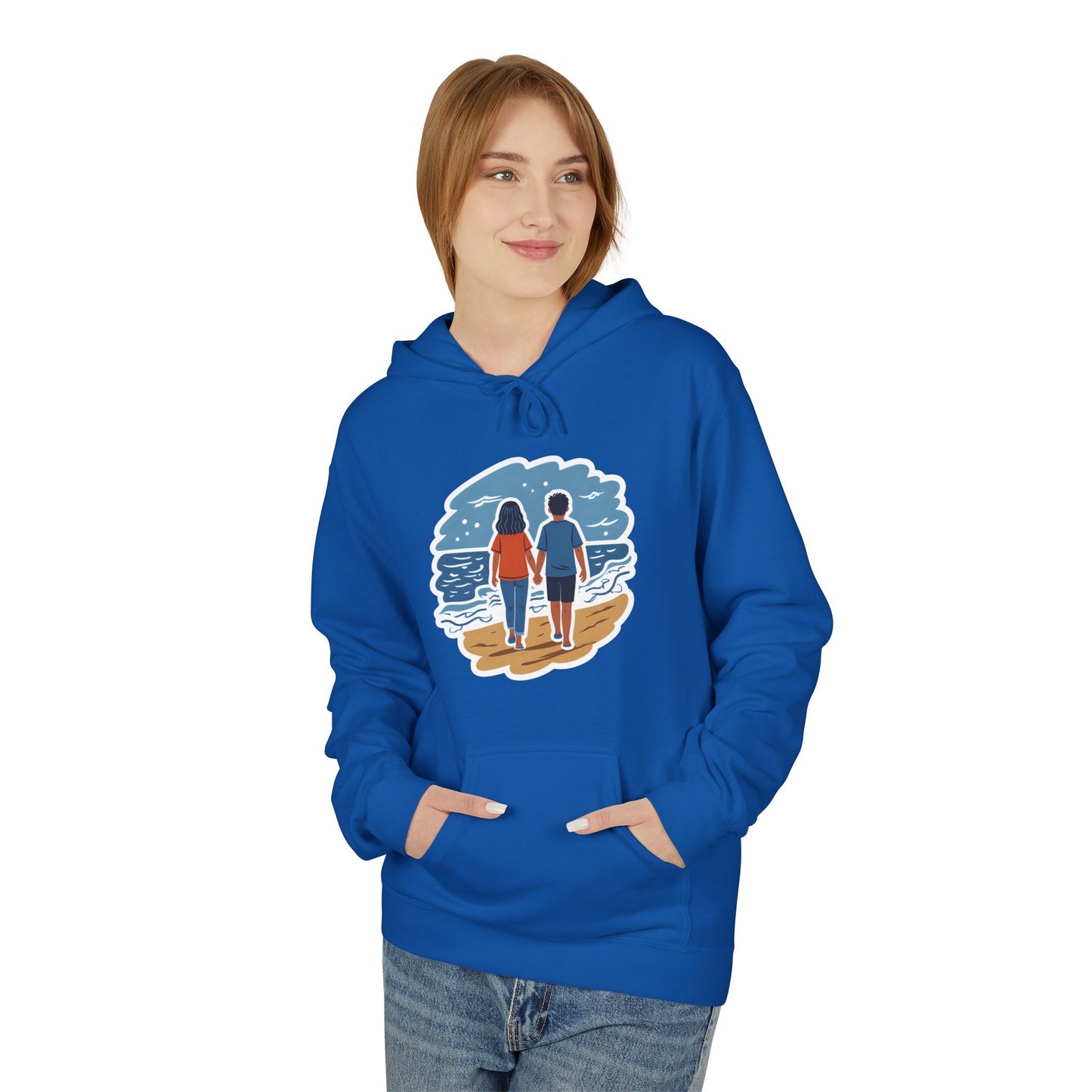 π Ocean View Unisex Fleece Hoodie