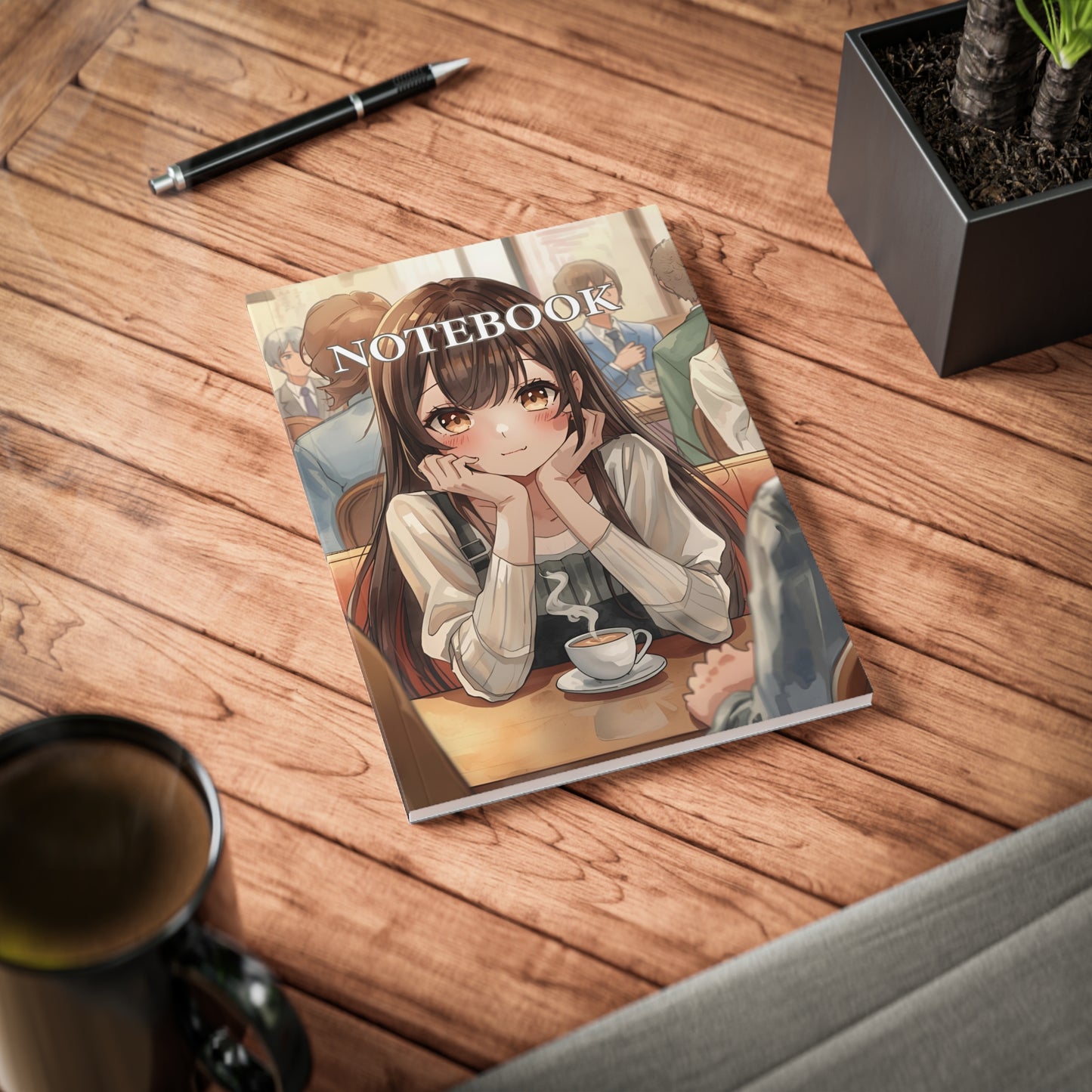 ☕ Coffee & Daydreams – A5 Softcover Notebook