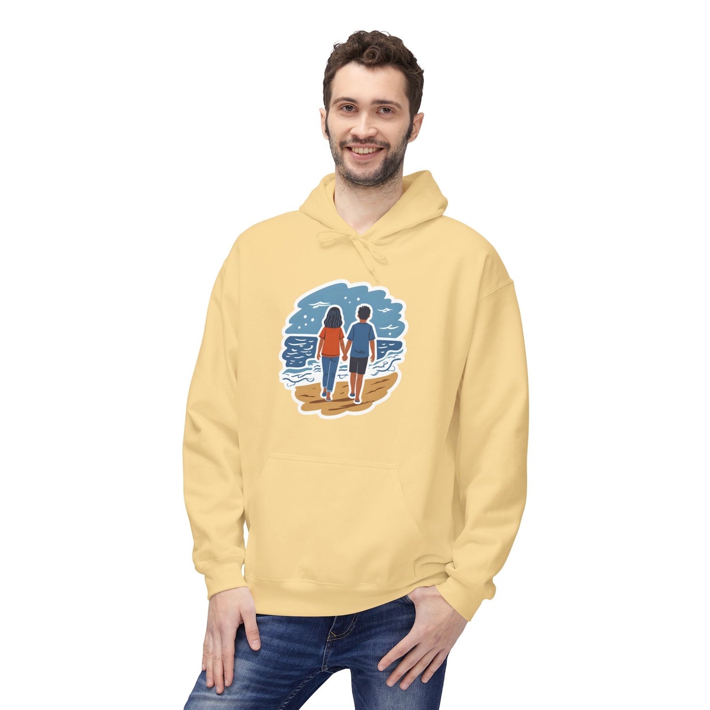 π Ocean View Unisex Fleece Hoodie