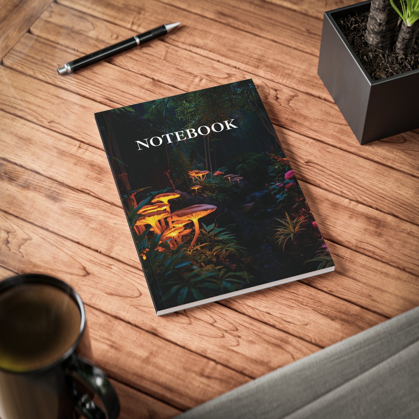 🍄 Enchanted Forest – A5 Softcover Notebook