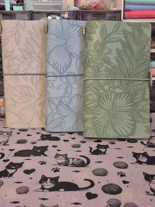 Verdant Bloom A6 Embossed Notebook