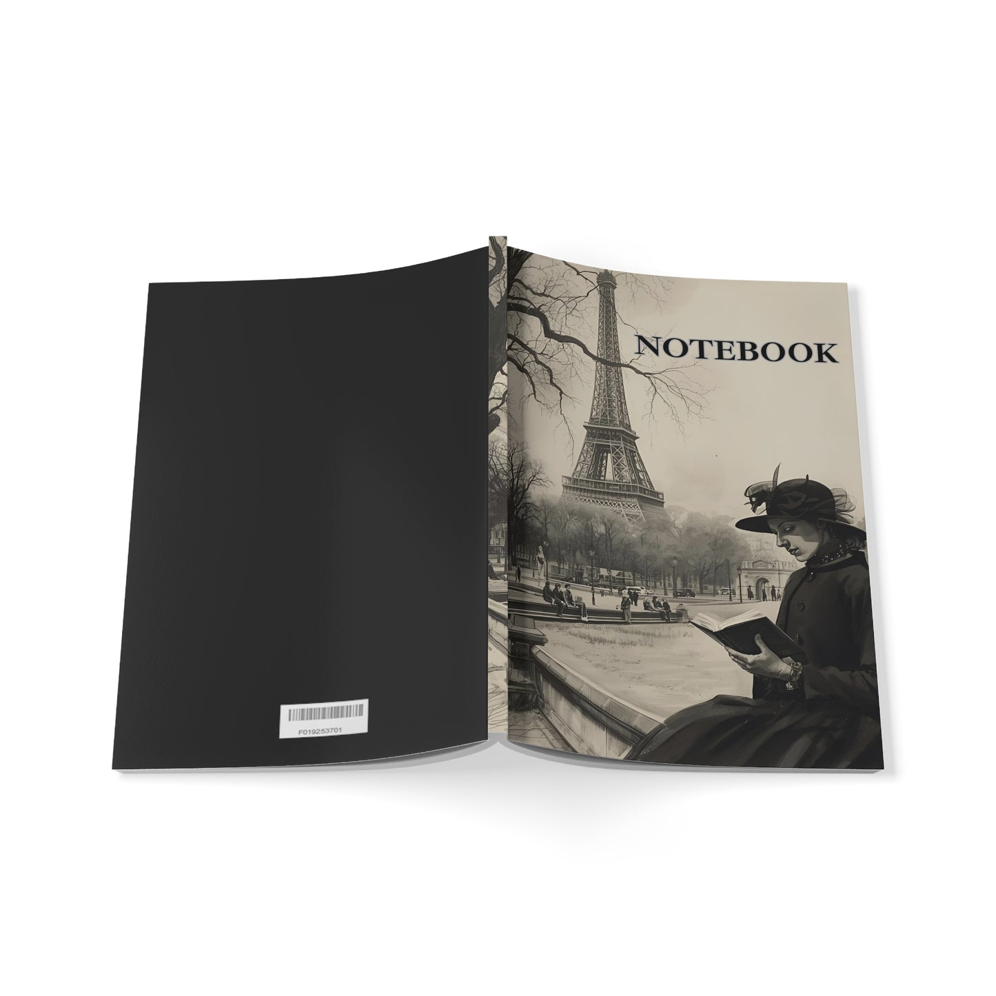 🖋️ Midnight in Paris – A5 Softcover Notebook