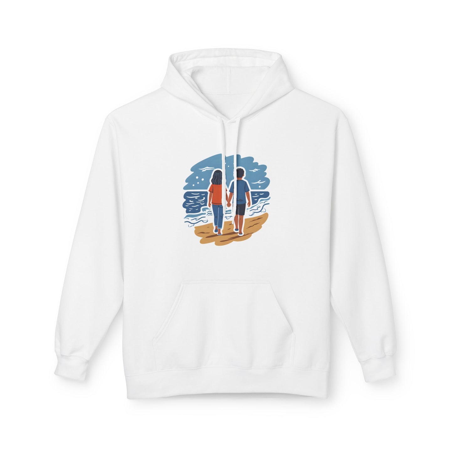π Ocean View Unisex Fleece Hoodie