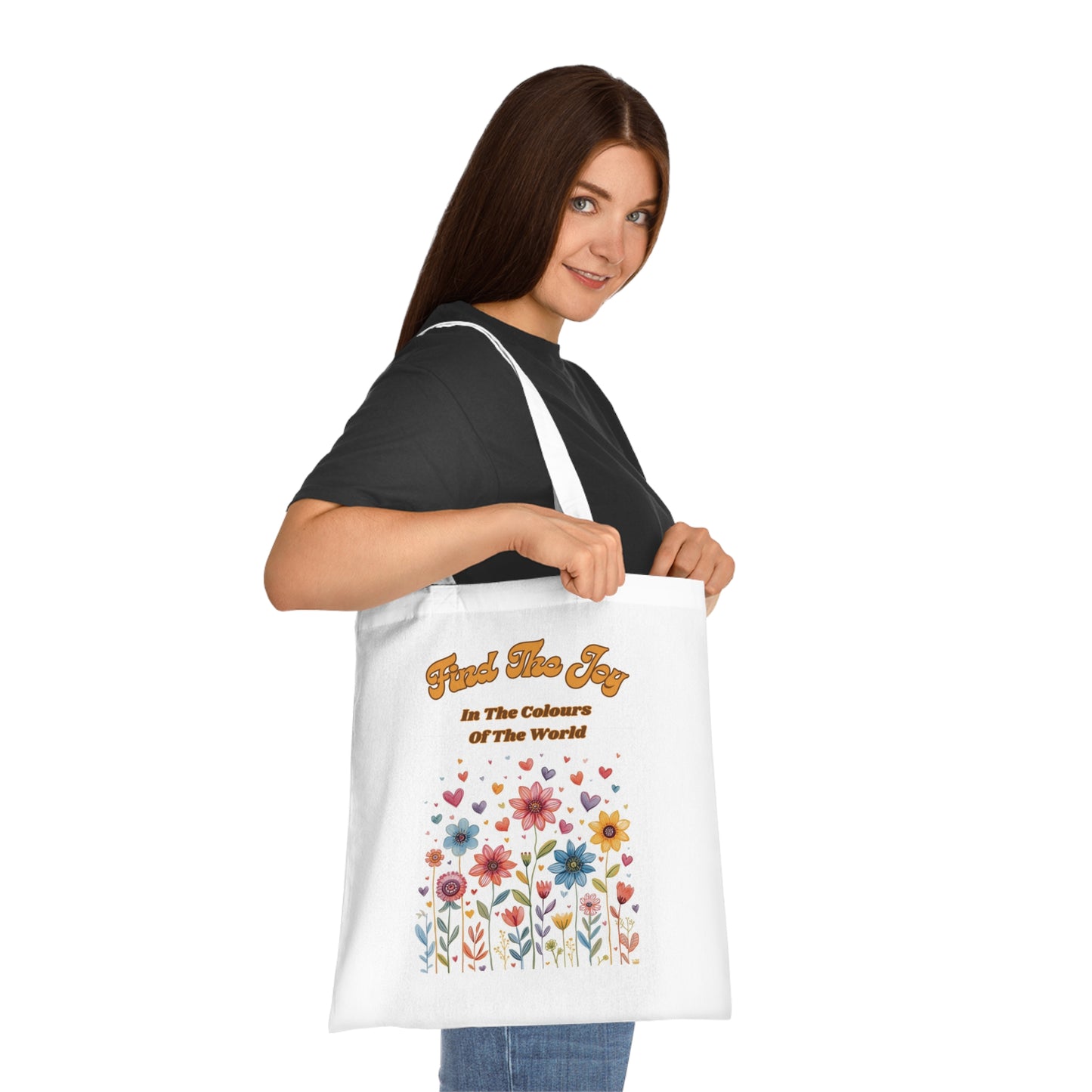 Find the Joy – Colourful Positivity Tote Bag