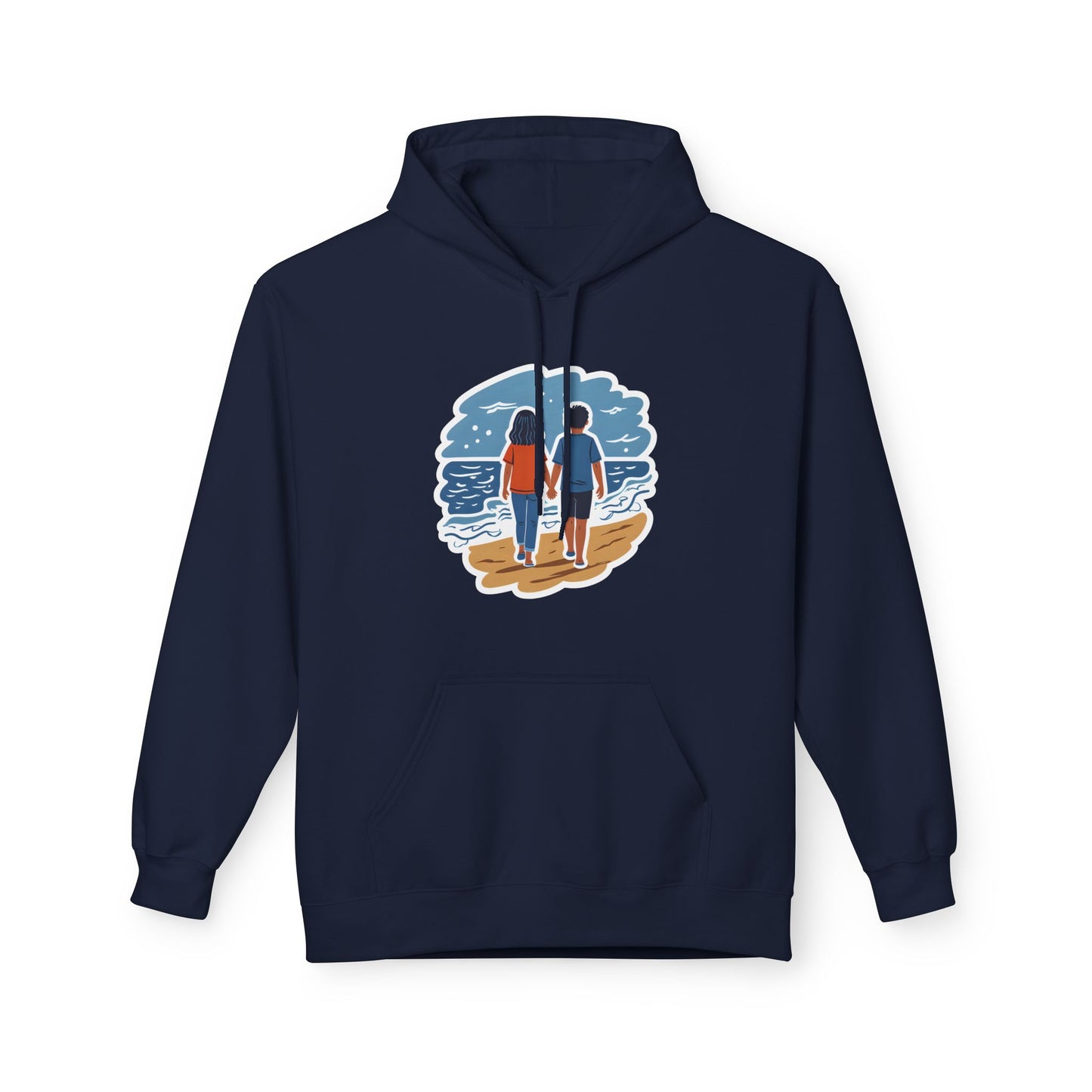 π Ocean View Unisex Fleece Hoodie