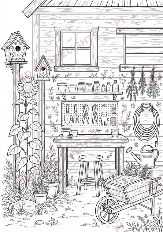 Sunflower Symphony Colouring Book - Digital Download
