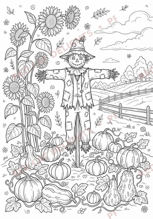 Sunflower Symphony Colouring Book - Digital Download
