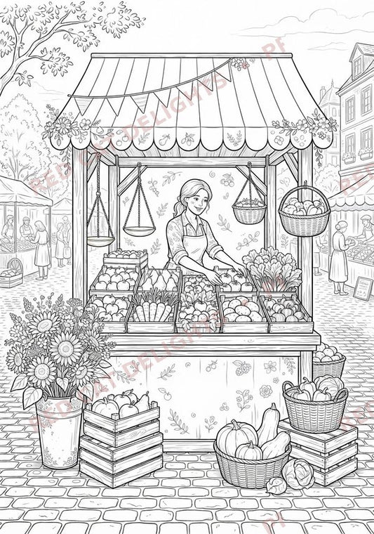 Sunflower Symphony Colouring Book - Digital Download
