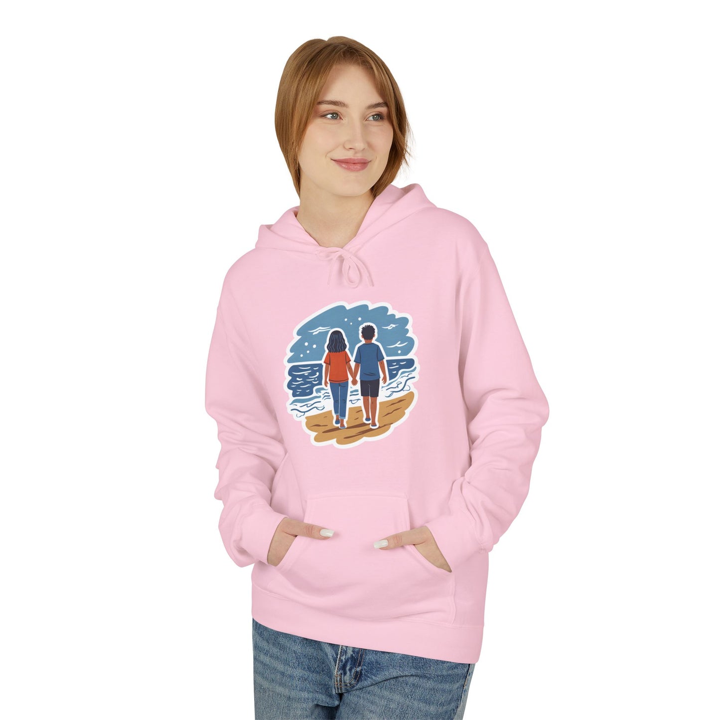 🌊 Ocean View Unisex Fleece Hoodie