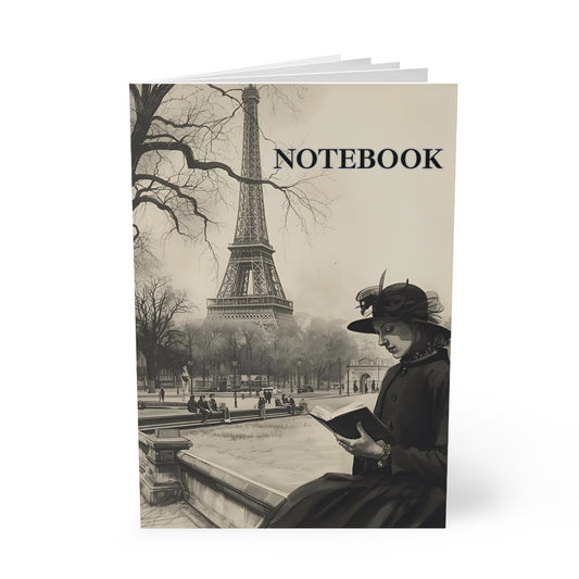🖋️ Midnight in Paris – A5 Softcover Notebook