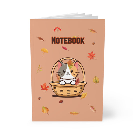 "LIMITED AUTUMN DROP" Autumn Kitty A5 Softcover Notebook