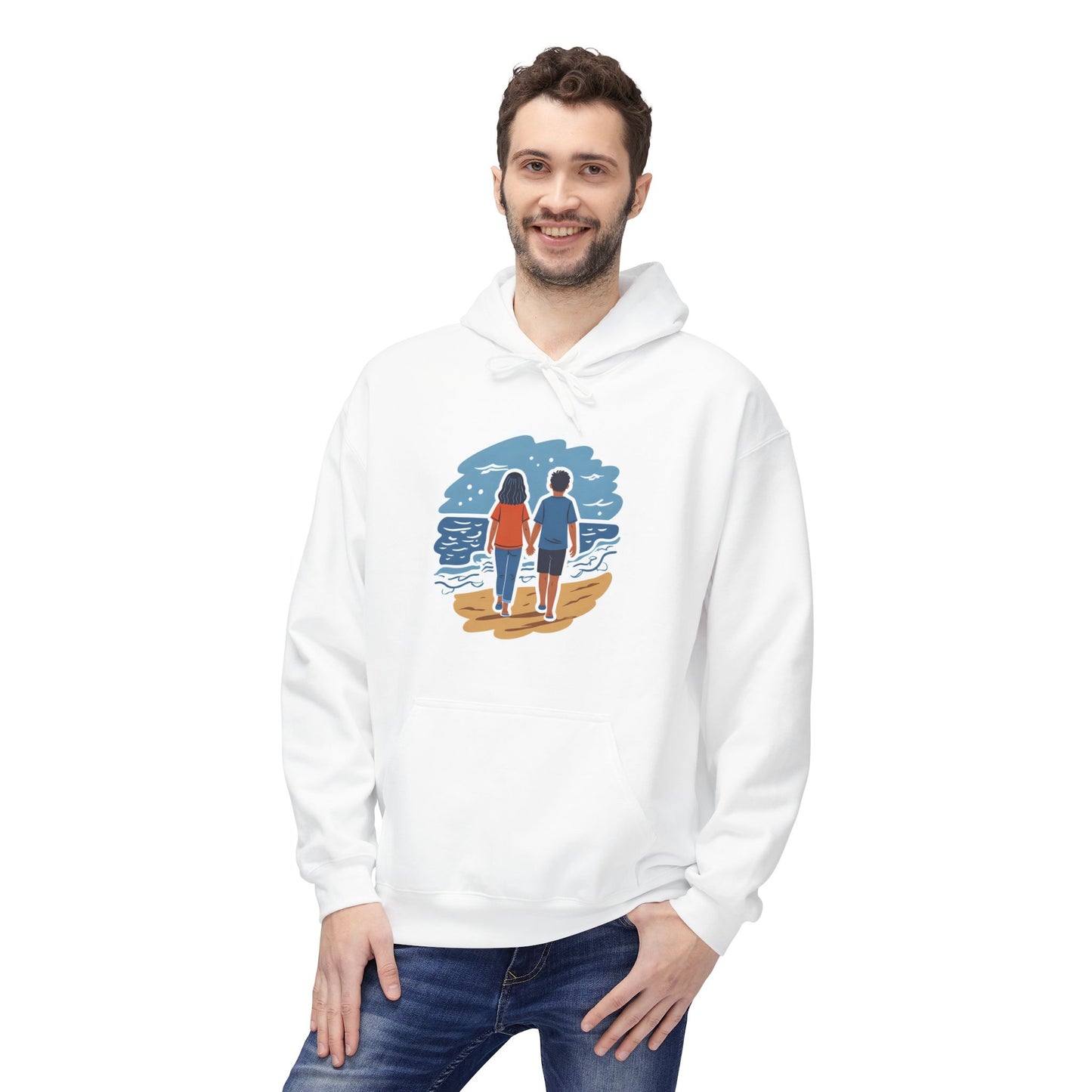 🌊 Ocean View Unisex Fleece Hoodie