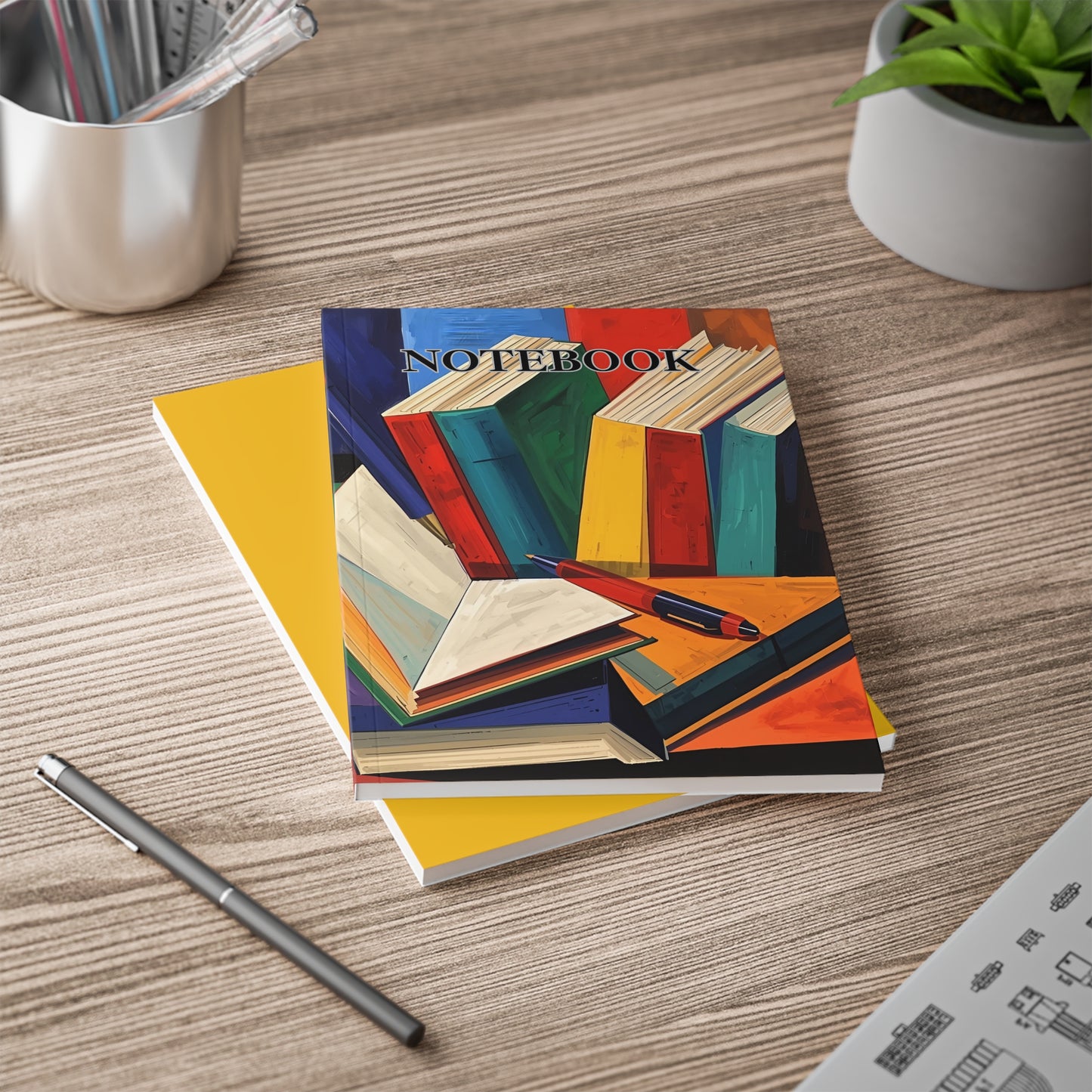 🎨 The Book Lover’s Desk – A5 Softcover Notebook