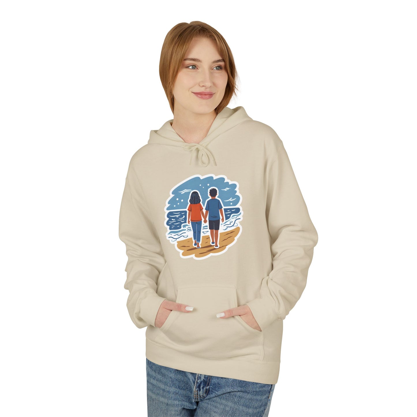 🌊 Ocean View Unisex Fleece Hoodie