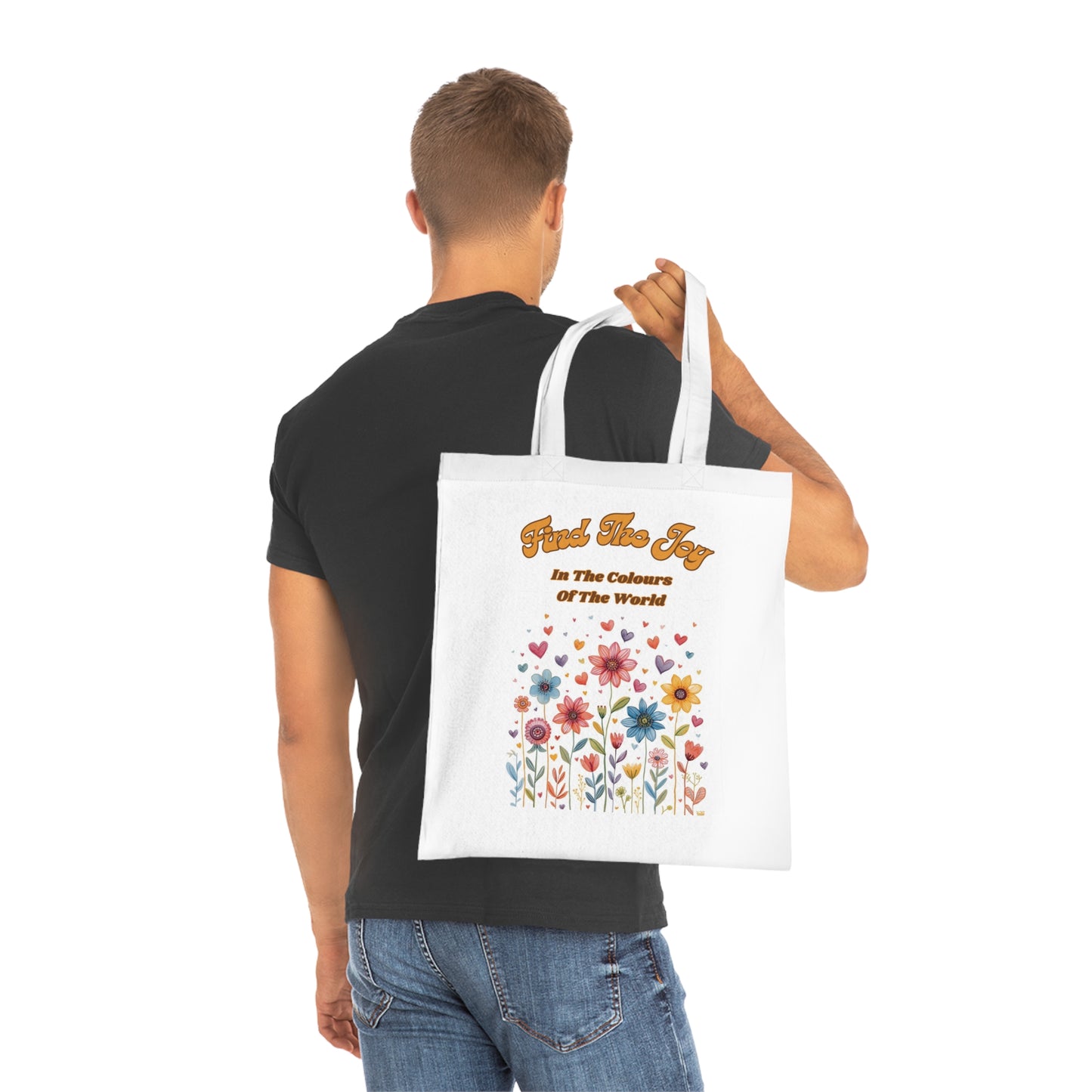 Find the Joy – Colourful Positivity Tote Bag