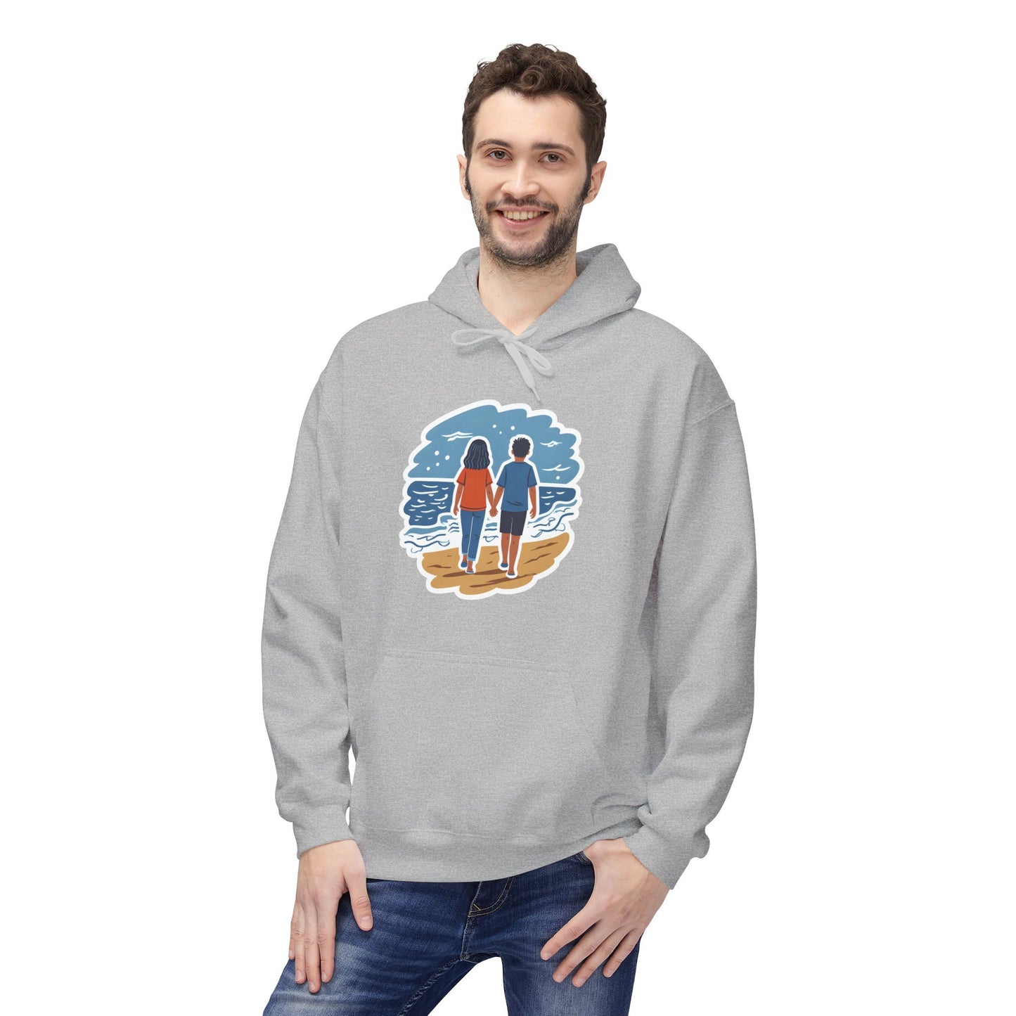 🌊 Ocean View Unisex Fleece Hoodie