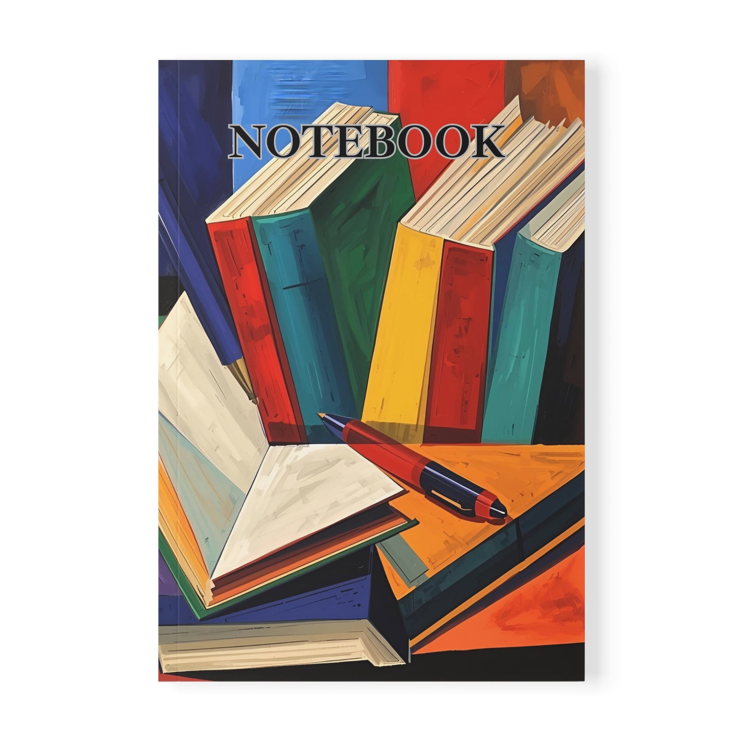 🎨 The Book Lover’s Desk – A5 Softcover Notebook