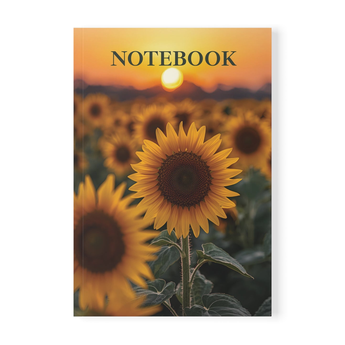 🌻 Sunlit Bloom – A5 Softcover Notebook