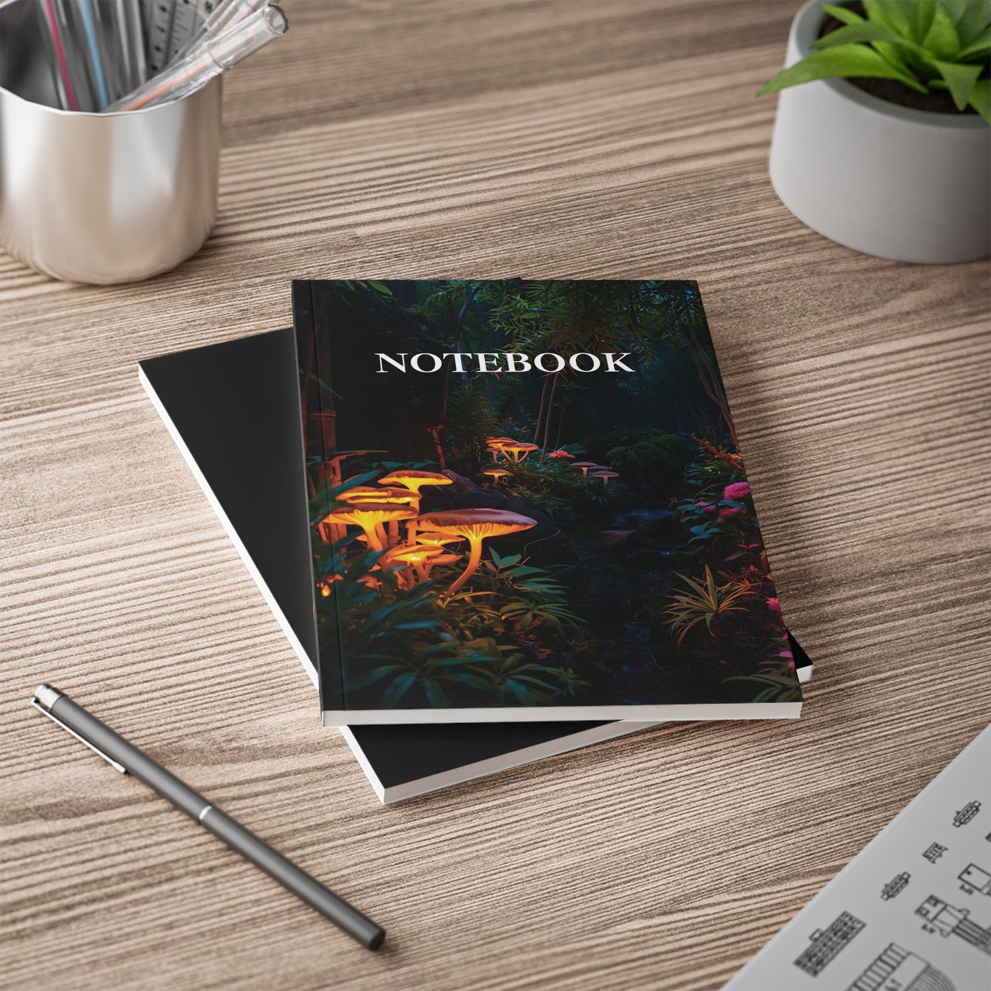 🍄 Enchanted Forest – A5 Softcover Notebook