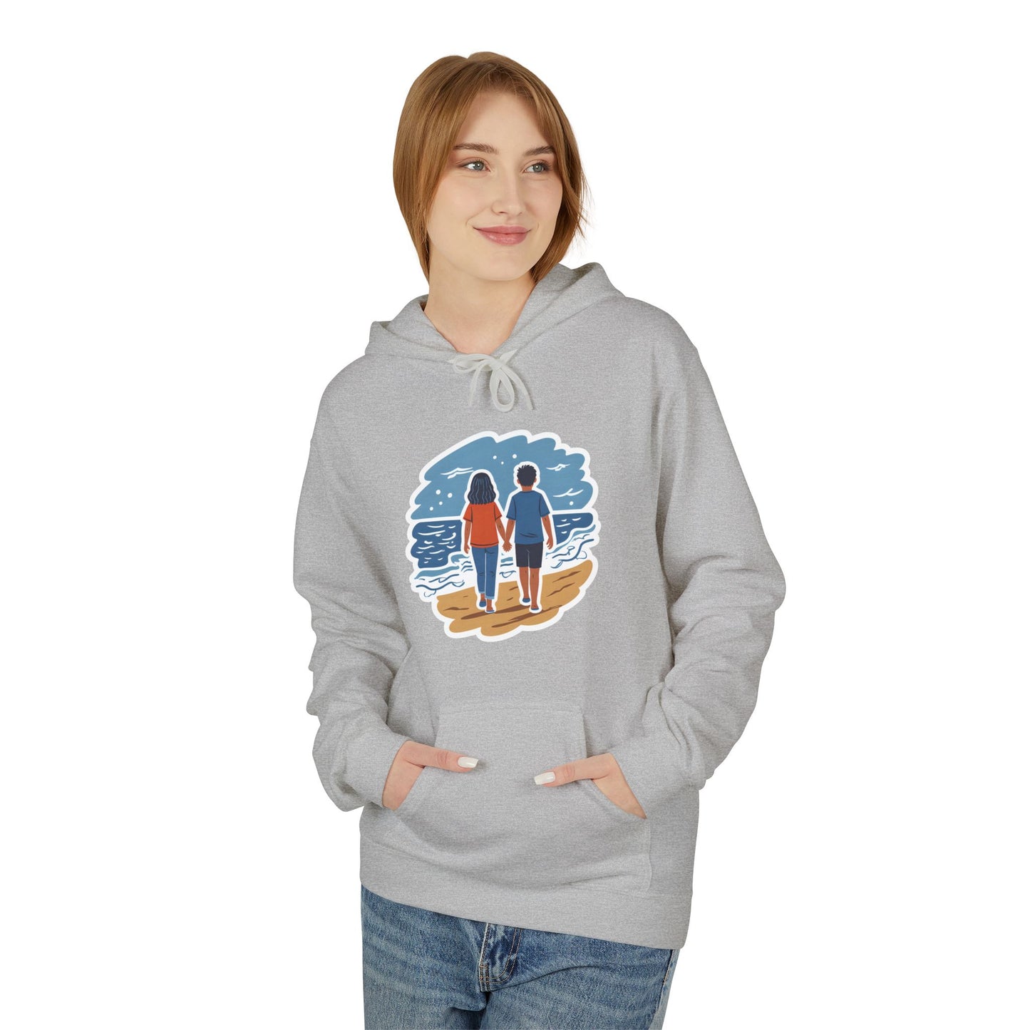 🌊 Ocean View Unisex Fleece Hoodie