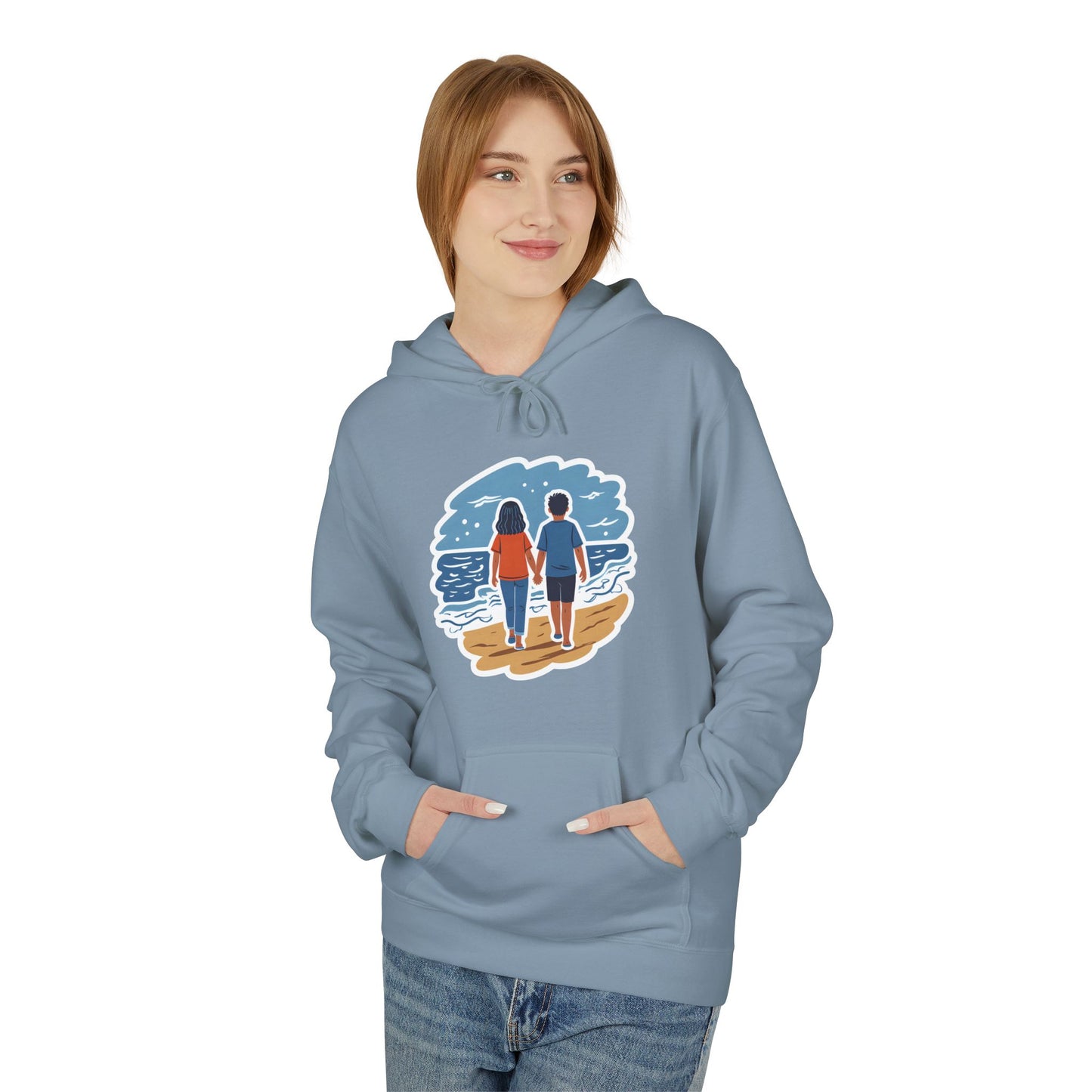 🌊 Ocean View Unisex Fleece Hoodie