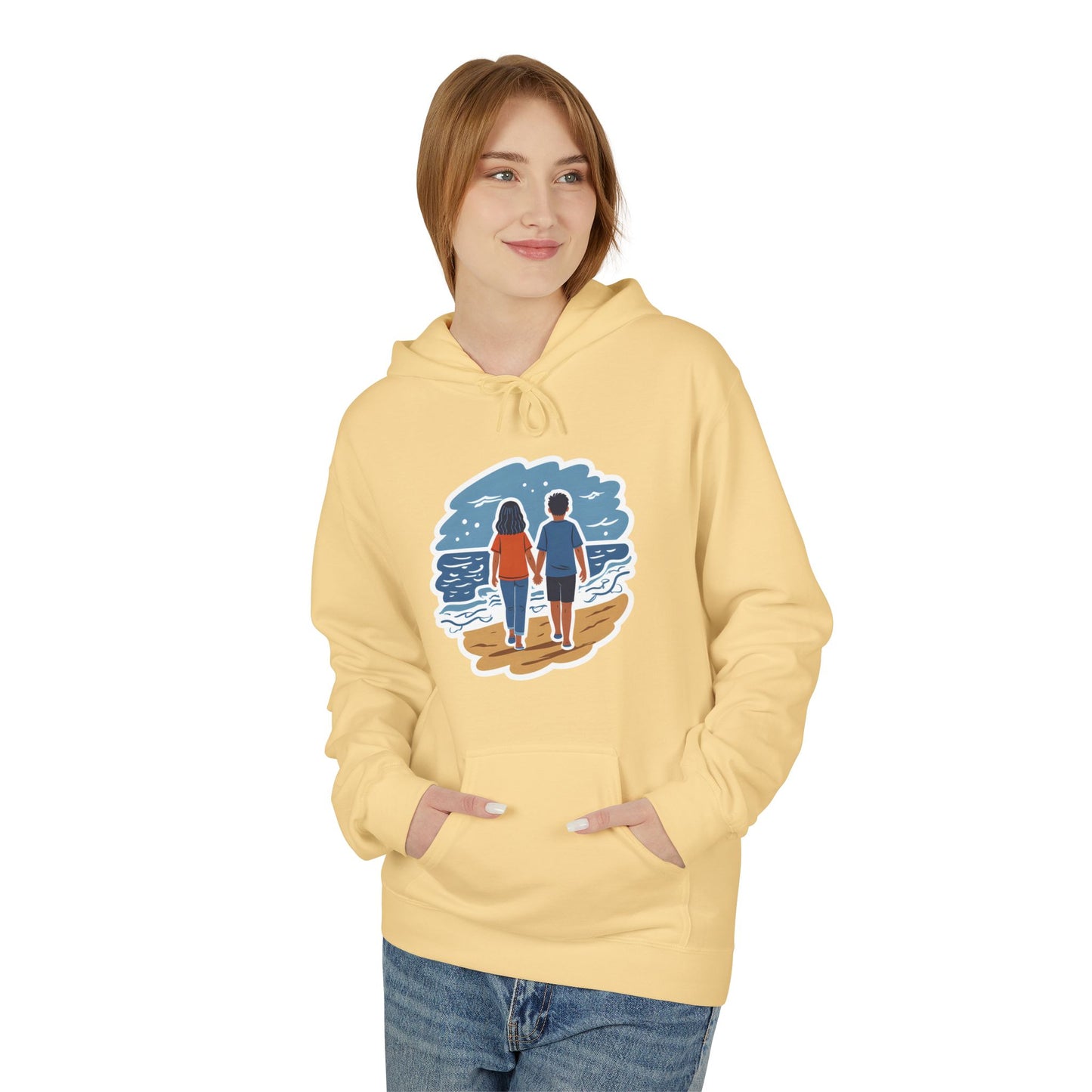 🌊 Ocean View Unisex Fleece Hoodie