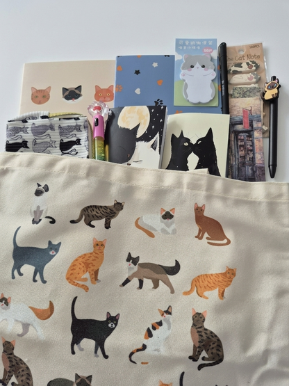 Cat Lover Stationery Bundle With FREE A5 Hardback Notebook!