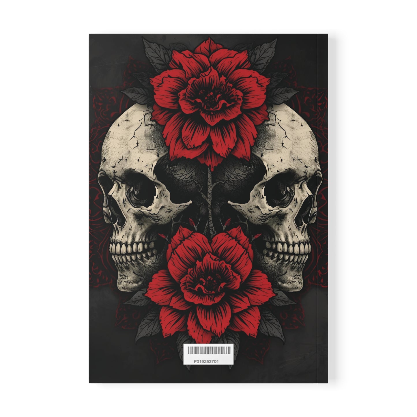 💀 Crimson Bloom – Gothic Skull & Rose A5 Notebook