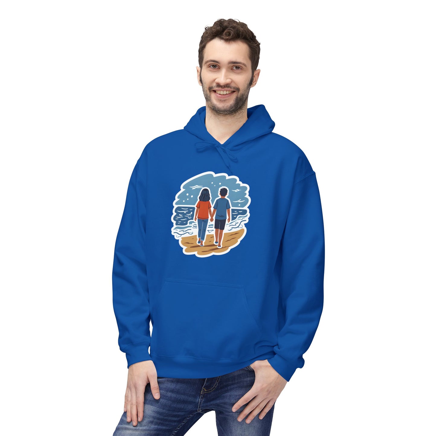🌊 Ocean View Unisex Fleece Hoodie