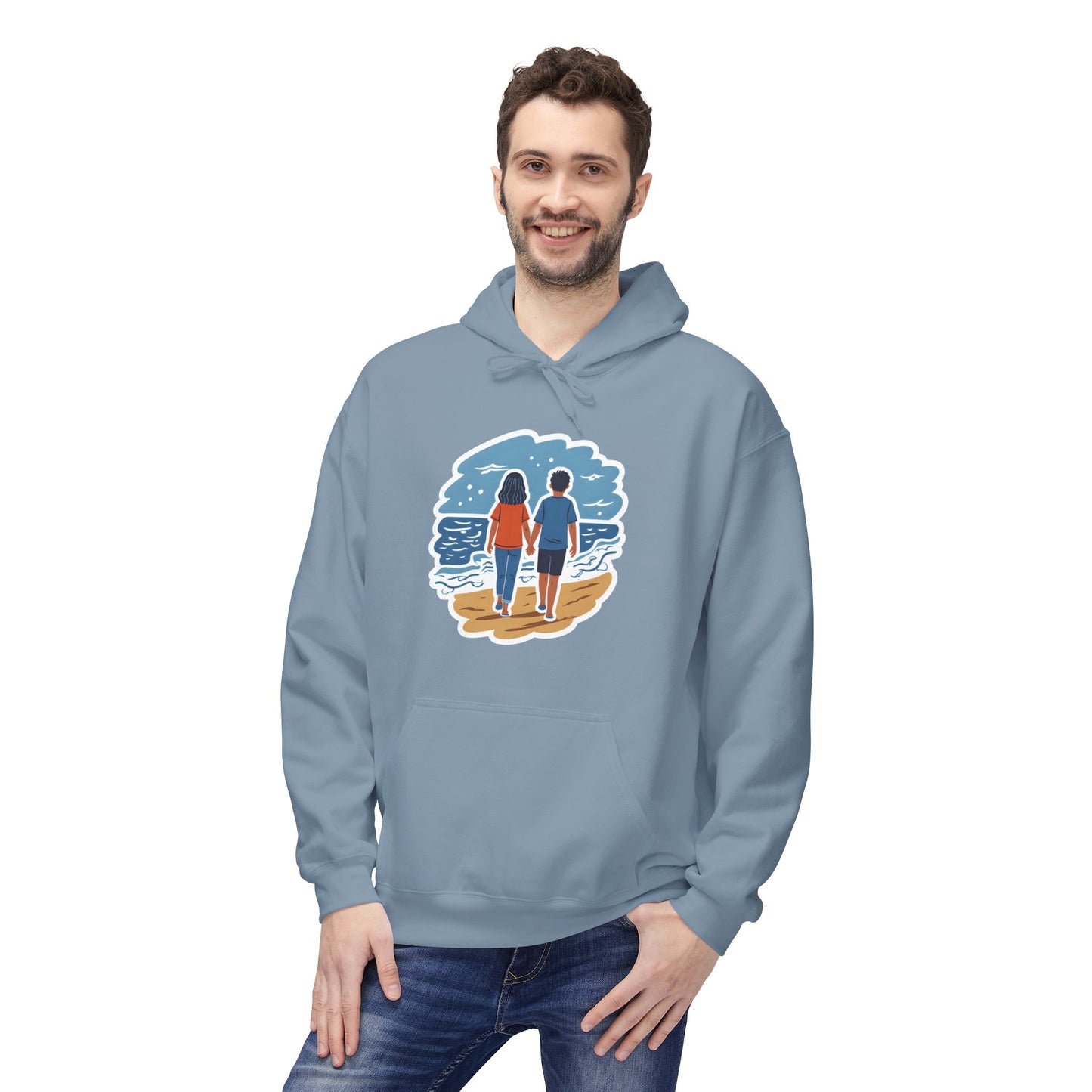 🌊 Ocean View Unisex Fleece Hoodie