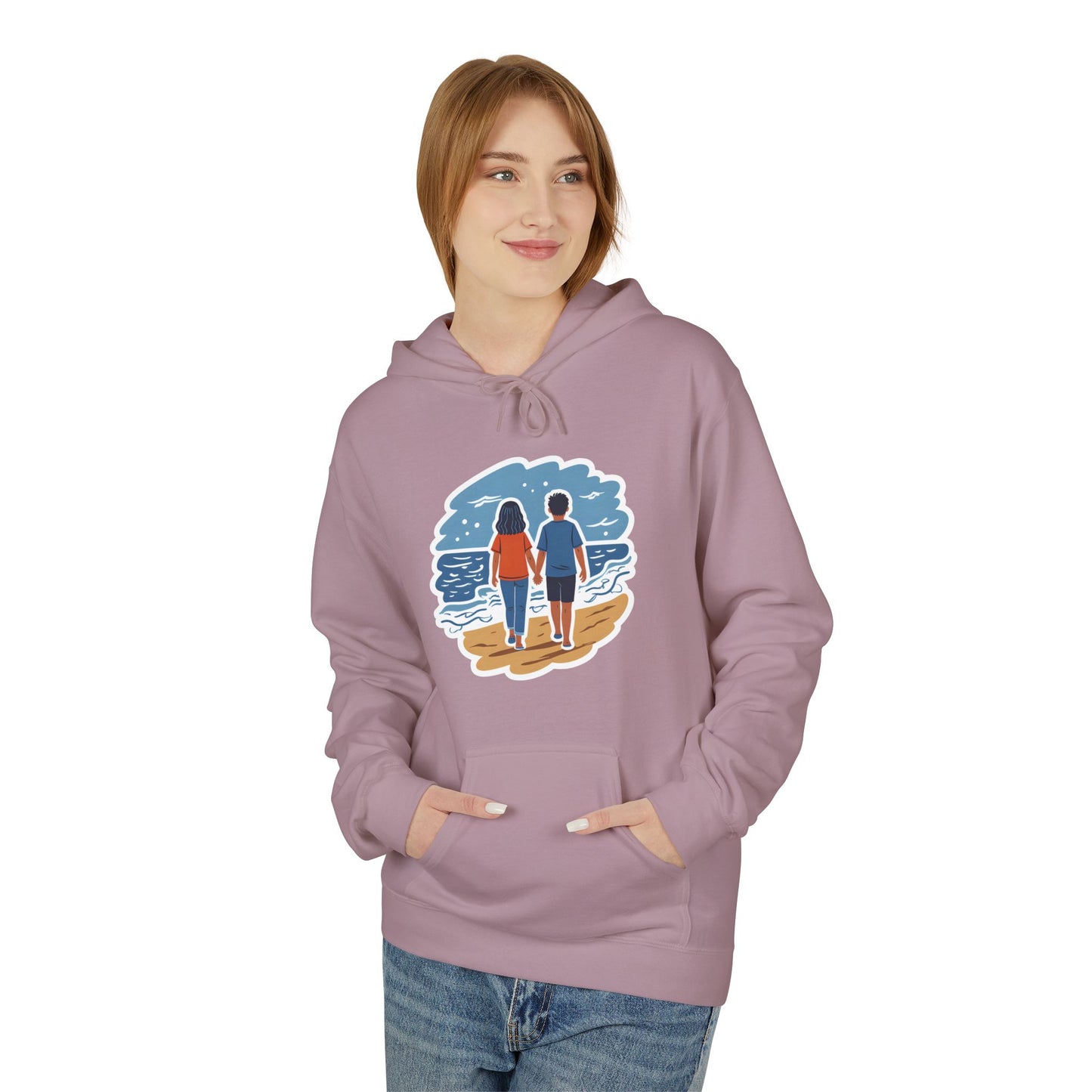 🌊 Ocean View Unisex Fleece Hoodie