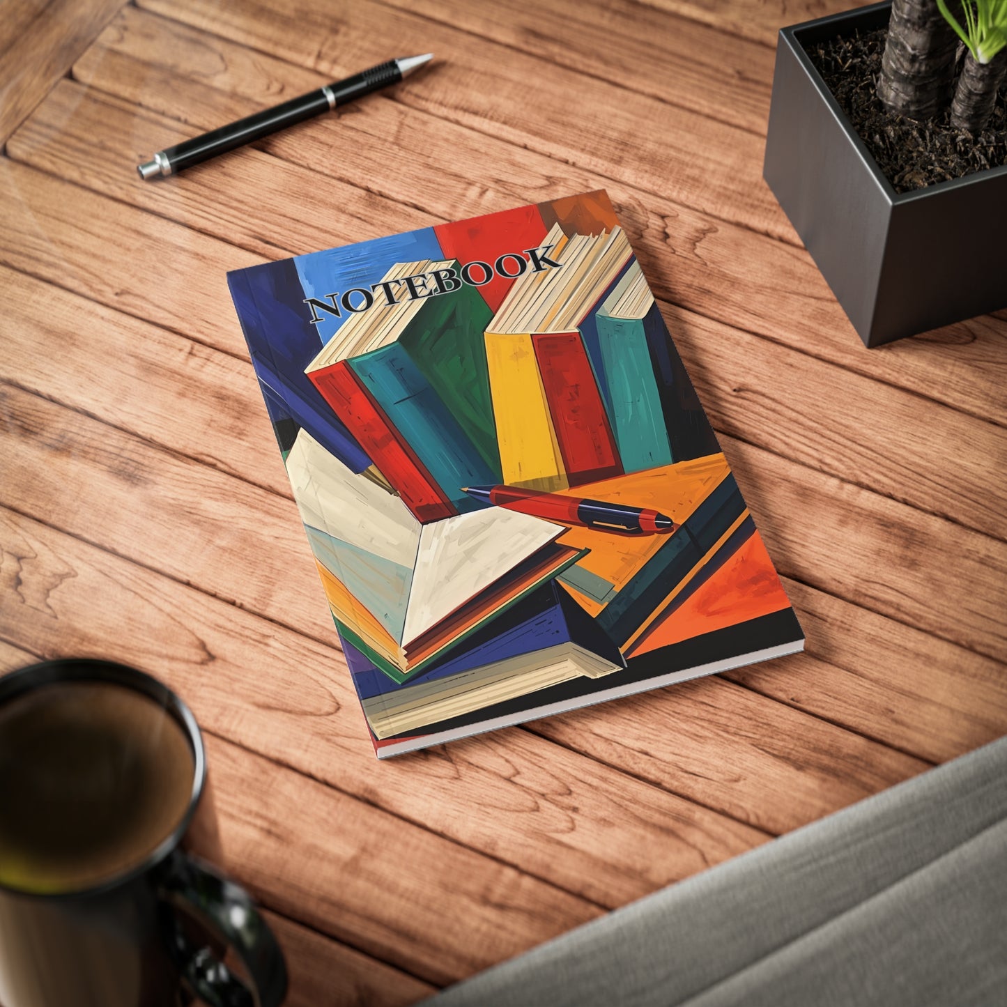 🎨 The Book Lover’s Desk – A5 Softcover Notebook