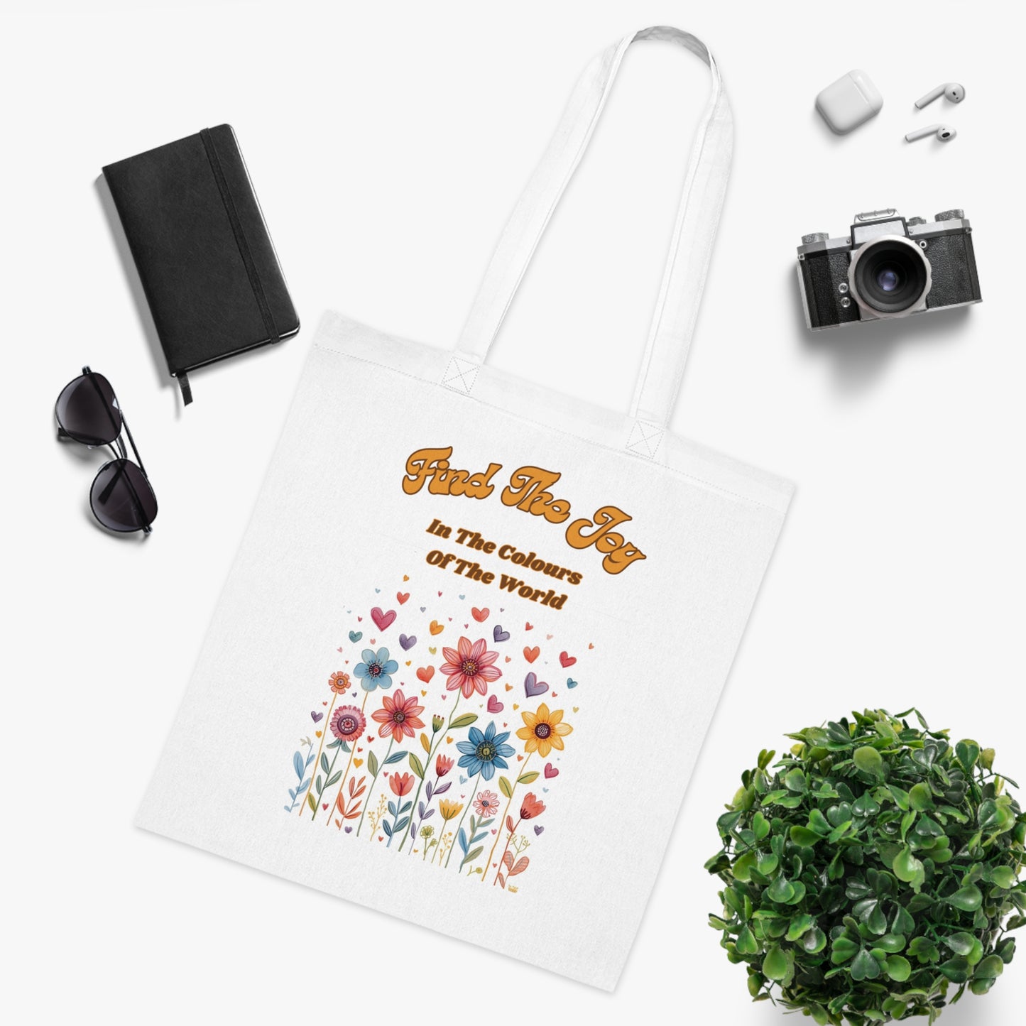 Find the Joy – Colourful Positivity Tote Bag
