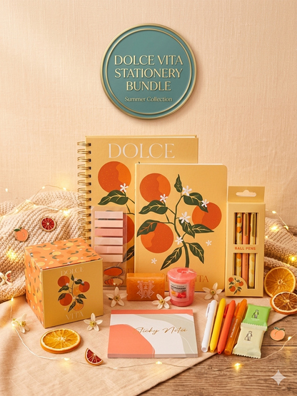 Sunkissed Orange Stationery Bundle