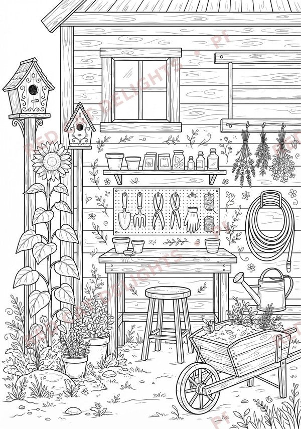 Sunflower Symphony Colouring Book - Digital Download