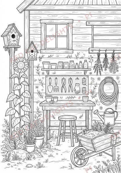 Sunflower Symphony Colouring Book - Digital Download