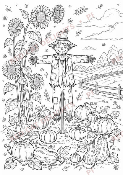 Sunflower Symphony Colouring Book - Digital Download