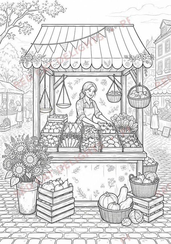 Sunflower Symphony Colouring Book - Digital Download