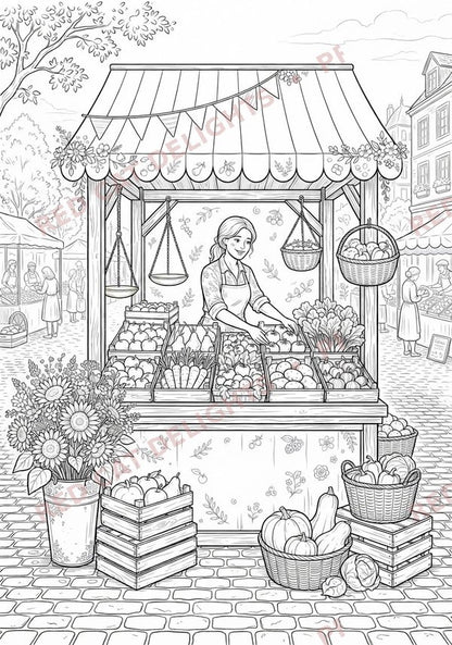 Sunflower Symphony Colouring Book - Digital Download